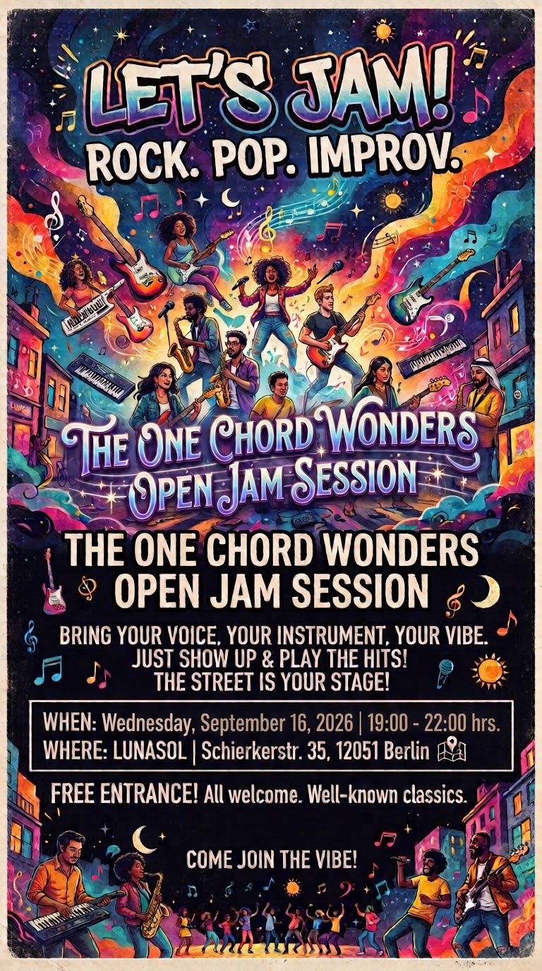Poster for The One Chord Wonders Open Jam Session