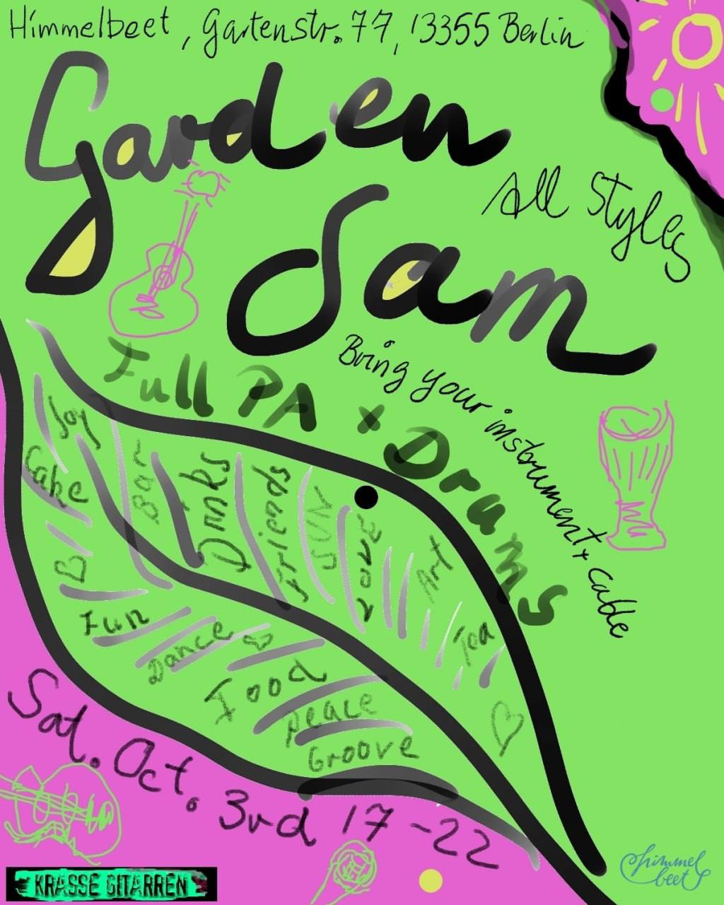 Poster for Garden Jam