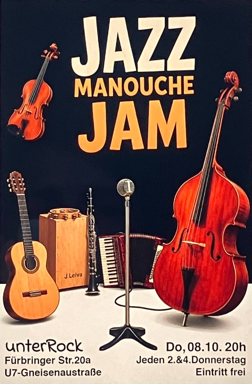 Poster for Jazz Manouche Jam